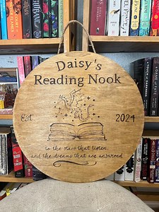 Custom Library Sign, Bookish Sign, Home Sign, Book Quote, Personalized Library Sign - Etsy UK