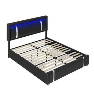 [Hot Item] Flat Bed Unfolded Huayang Carton Customized Bedroom Furniture Upholstered Nb0024