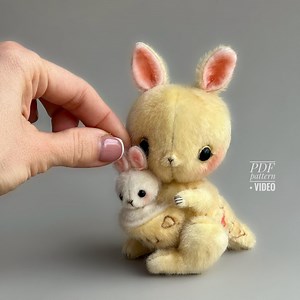 Kangaroo - PDF Sewing Pattern, Artist Pattern, Stuffed Toy Tutorials, Soft Animal, Soft Toy Diy Craft Kit for Adults Gift by Tsminibears - Etsy