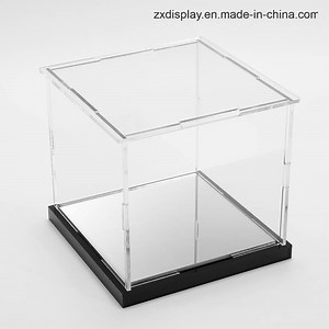 [Hot Item] Assembled Acrylic Plastic Display Case Box with Mirror Base
