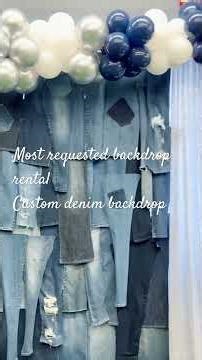 Custom Denim Backdrop