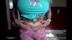BBW Reiinapop weight gain compilation plus burp
