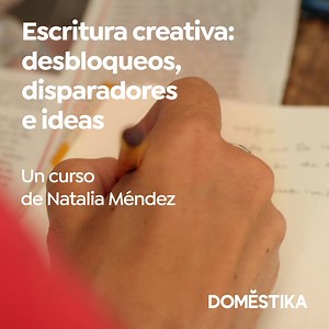 Explora las diferentes maneras de contar una historia y adquiere el hábito de escribir a través de ejercicios sencillos. Haz clic para más información. | Domestika