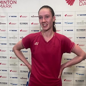 6.5K views · 81 reactions | “Det bølgede lidt”  Efter en tæt kamp mod 19-årige Benedicte Sillassen, er den forsvarende VICTOR DM-vinder, Line Christophersen, videre til morgendagens semifinaler   Christophersen hev sejren hjem i tre sæt med cifrene: 21-17, 19-21, 21-17 Lyt til reaktionen her  | Badminton Danmark | Facebook