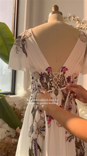 33K views · 547 reactions | Made for the most beautiful bride ✨ Featuring our Pandora dress ️ • • #bridetobe #weddingdress #bridal #bride #bridalfashion #weddingphotography #BohoBride #nontraditionalwedding #bridaldress #ISaidYes #styleinspiration #BridalTrends #fashionreel | Flora & Lane | Facebook