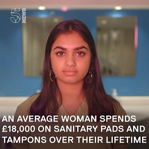 41K views · 121 reactions | This 14-year-old is campaigning for sanitary products to be made free in English schools so girls don’t have to resort to wrapping a sock or newspaper around their underwear. She says that the average cost of £18,000 on sanitary pads and tampons over a lifetime is stopping girls from getting an education. End Period Poverty | Channel 5 News | Facebook