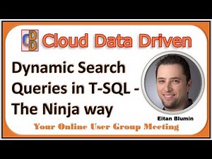 Dynamic Search Queries in T SQL The Ninja way | Advanced Dynamic TSQL| Dynamic sql query