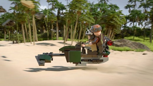 Jump on the Rebel Speederbike and go in search of Imperial troops. When you spot them, take cover in the trench, load the cannon and help the LEGO Star Wars Rogue One Rebel troopers send the enemy running for cover! #LEGOStarWars | LEGO