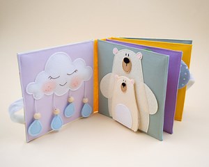 Montessori Baby Quiet Book: Sensory Fabric Activity Book - Etsy