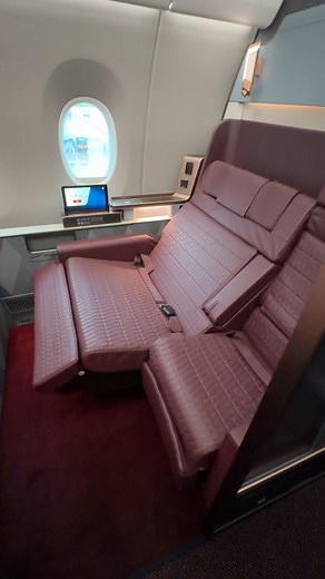 Welcome to Japan Airlines A350-1000 First Class. Just 6 suites with double bed! #japanairlines #a350 #luxurytravel #firstclass #airline #aviation | Sam Chui