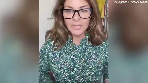 Trinny Woodall accidentally flashes during Instagram live