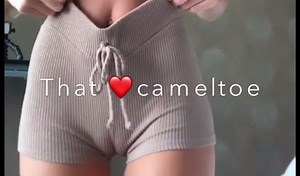 cameltoe, thighgap, thigh gap, tight shorts, big pussy lips,