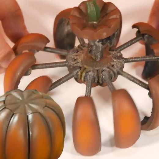 75K views · 308 reactions | Halloween Pumpkin Spider Transformer  via 3D Maker Noob | Genius Craft | Facebook