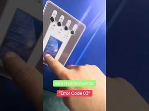 Hybrid Invertor 48V5kW Error Code “03”