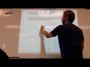 Convert a quadratic from standard to factored form, and graph