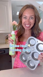 Save this for when you are baking! GENIUS COOKING SPRAY HACK | At Home With Shannon