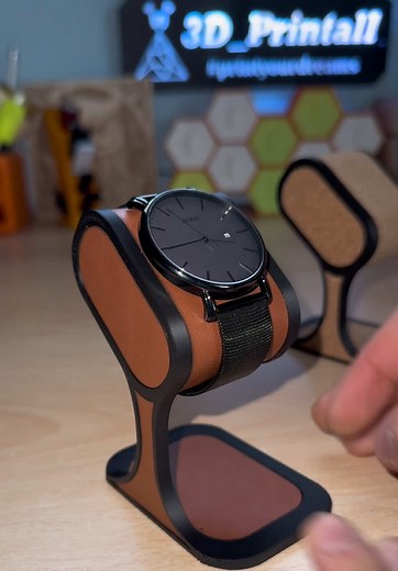 3D Printed Watch Stands – Laser-Cut & Fully Printed Files