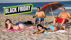 No Guys Allowed on Vacation, Their Stepdads Will Take Care of Them ~ Free Scene