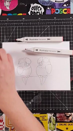 How to draw with Spectrum Noir pens | Doodle with Korp