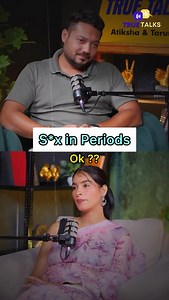 Is S**x in Periods ok ? . . . . . #couple #couplegoal #love #romance #intimacy #intimacycoach #lovers #lover #viral #viralvideos #relationships #truetalks | True Talks