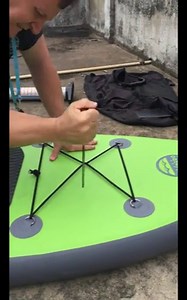 325 lb Capacity Inflatable Backpack Paddle Board with Adjustable Paddle