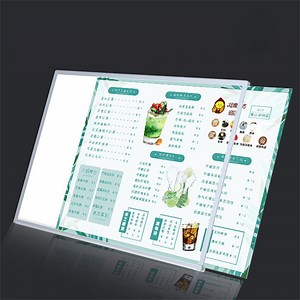 [Hot Item] LED Photo Frame Light Box Glass Advertising LED Restaurant Menu Board
