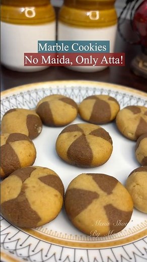 Vanilla-Chocolate Marble Cookies: Easy & Delicious Recipe 🍪 #menushow #cookies