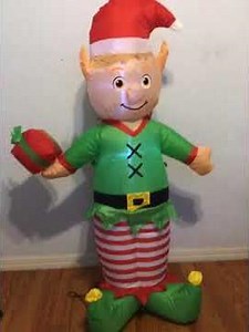 Unboxing 4ft elf Christmas inflatable new for 2021 from Dollar General