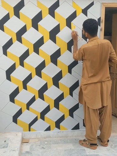 3D Cube Wall Painting Magic for Home Decor