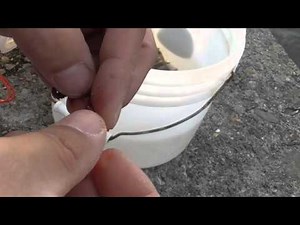 青イソメを針に刺す 【ガシラ（カサゴ）釣り編】