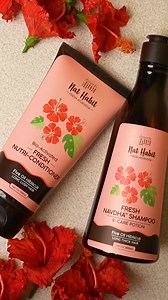 82K views · 729 reactions | Give your hair the love it deserves with our newly launched Fresh Navdha Shampoo. ✨ Our 72-hour Ayurvedic preparation blends reetha, shikakai, fermented soy, and a decoction of herbs and flowers for 9 essential benefits. Enjoy strong, nourished, and shiny hair while maintaining a healthy scalp. Free from SLS/SLES and parabens, it’s 100% naturally derived.  Treat your hair to pure, chemical-free care. | Nat Habit | Facebook