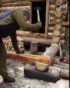 4.3M views · 10K reactions | Building an incredible cabin in the woods! | MetDaan Tips | Facebook