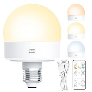 [Hot Item] Rechargeable Battery Operated Light E27 Bulb with Remote Control Emergency Lamp Bulb