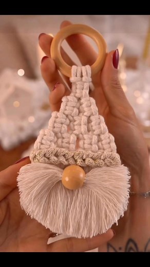 321K views · 3.2K reactions | 淋 Gnomo Navideño de Macramé: Paso a...