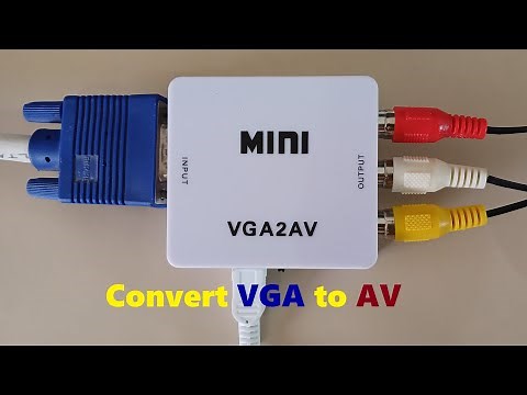 how convert VGA to AV RCA Composite port?