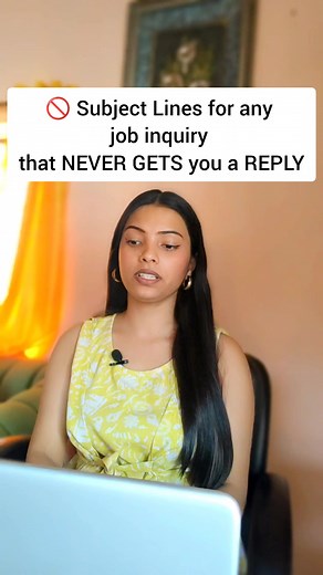 Here are six email subject lines to AVOID WHEN MAKING A JOB INQUIRY: ⚠️Just an inquiry ⚠️Job Question ⚠️Help Needed ⚠️Regarding Your Company ⚠️Any vacancy ⚠️Job Application Here are six EFFECTIVE GO-TO EMAIL subject lines for a job inquiry: ✅Application for [Job Title] Position - [Your Name] ✅Exploring Opportunities: [Your Name] ✅Interested in Joining Your Team: [Your Name] ✅Inquiry Regarding [Job Title] Position at [Company Name] ✅Seeking Employment Opportunity: [Job Title] - [Your Name] ✅Enthu