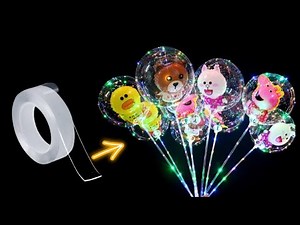 How to make Nano Tape ballon|Diy Nano tape bubble|Nano tape unicorn balloon