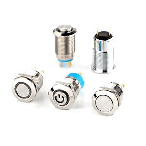 [Hot Item] 12mm 16mm 19mm 22mm Waterproof LED Light SUS Tactile Pushbutton Metal Push Button Switch