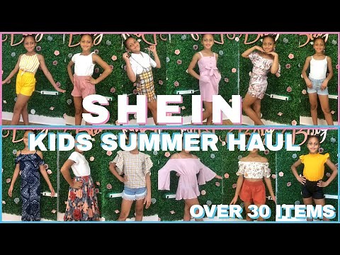 HUGE SHEIN KIDS SUMMER TRY ON HAUL | Affordable Clothes for kids