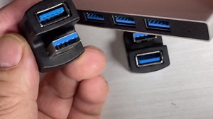 cablecc 1 Set Up & Down Angled USB 3.0 Adapter A Male to Female Extension 180 Degree 5Gbps