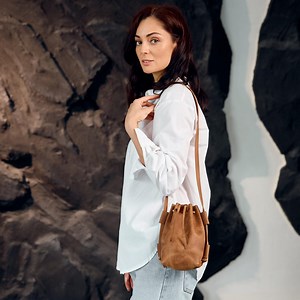 Leather Crossbody Drawstring Purse, Small Drawstring Bag, Small Bucket Bags for Women, Small Leather Crossbody Bag, Handmade Drawstring Bag - Etsy