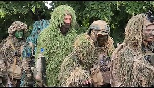 Before a battle. | In Ukraine