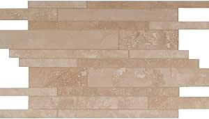 Tuscany Ivory Interlocking Pattern 12x18 Honed Travertine Mosaic, 15 SFT/Case (10Pcs)