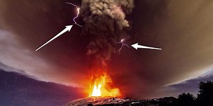 Europe’s tallest active volcano erupted for the first time in two years causing a rare ‘dirty thunderstorm’