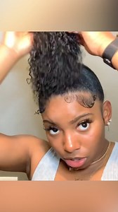 16K views · 368 reactions | Drawstring Ponytail is a great option for...
