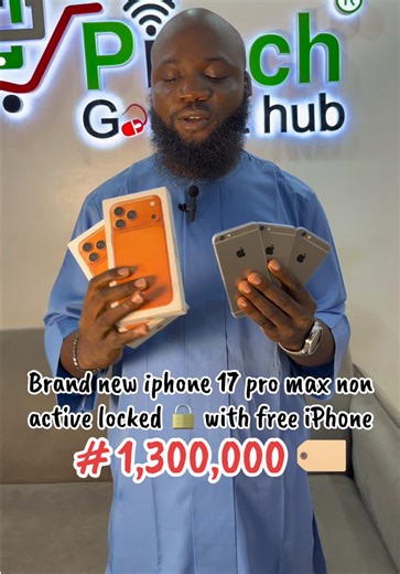 Brand new Iphone 17 pro max 256gb locked non active This is a combo package the 17 pro max locked comes with a free iPhone 6s which can be use for calling or for hotspot purpose Key Features of iPhone 17 Pro Max * A19 Pro chip with advanced AI performance * 6.9-inch Super Retina XDR OLED display * 120Hz ProMotion refresh rate * Triple 48MP professional camera system * 8x optical-quality zoom and up to 40x digital zoom * 4K Dolby Vision and ProRes video recording * Apple Intelligence AI features 