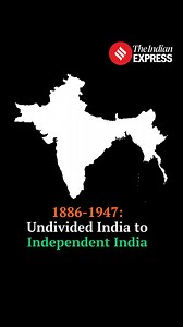 12K views · 37 reactions | Tracing the transformation: From 1886 to 1947, see the changing map of India as the country journeyed from an undivided territory under British rule to achieving independence.  #IndependenceDay #India #HistoricalMaps #Partition #IndianHistory | Indian Express | Facebook