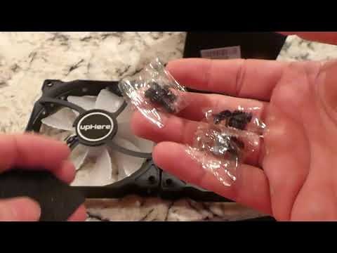 Uphere PC Case fans Red Color LED, 120mm, Unboxing and demo