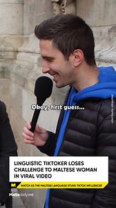 A Maltese woman left a popular influencer speechless after successfully confusing him with the Maltese language in a viral TikTok video. 🟡 Read: https://maltadaily.mt/linguistic-tiktoker-loses-challenge-to-maltese-woman-in-viral-video/ #MaltaDaily | Malta Daily