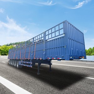 [Hot Item] Air Suspension Dry Cargo Fence Side Wall Semi Trailer for Sale